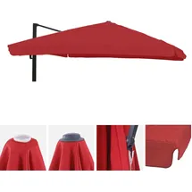MCW Ersatzbezug für Ampelschirm A96 Polyester 3 x 4 m Rot
