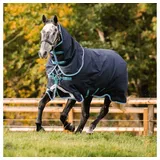 Horseware Amigo Bravo 12 Plus Medium 250g Turnout Decke navy/aqua & turquoise, Größe: 7'0