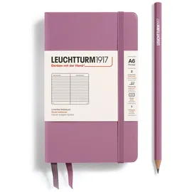 Leuchtturm 1917 Leuchtturm1917 Notizbuch Pocket A6, Hardcover Dusty Rose, liniert,