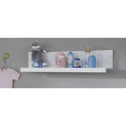 Babyzimmer Wandregal "Ole" in weiß 90 x 23 cm zu Wickelkommode