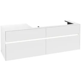 Villeroy & Boch Waschbeckenunterschrank Collaro 4 Auszüge 160 x 54,8 x 50 cm Weiß Matt