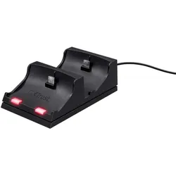 Trust Gaming GXT235 Duo Charge Dock Leicht zugängliches Dock zum gleichzeitigen Laden von bis zu zwei original Spiele-Controllern