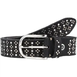 B.belt Tini Leder schwarz 100 cm