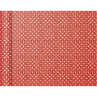 Clairefontaine Geschenkpapier 223863C, Tiny Rolls, Quadrate, rot, 35cm x 5m