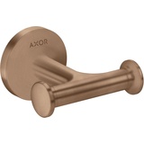 HANSGROHE Axor Handtuckhaken 42812310 doppelt, Wandmontage, brushed red gold