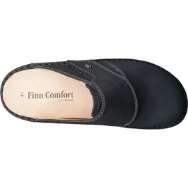 Finn Comfort Amalfi Herren Clogs Hausschuhe Pantoffel dunkelblau Nubukleder - 42