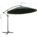 vidaXL Ampelschirm Ø 300 cm Grün