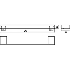 EMCO Loft Wannengriff Haltegriff schwarz 34,2 cm