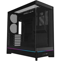 Montech HS02 schwarz, Tempered Glass x 2)