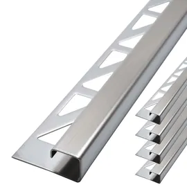 Dalsys Fliesenschiene Edelstahl Gebürstet 2,5 m x 8 mm