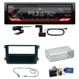 JVC KD-X282DBT Bluetooth DAB Einbauset für Seat Leon Alhambra Altea XL