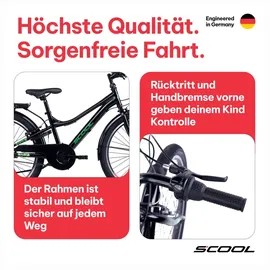 coolmobility gmbh S'COOL troX 24 Zoll RH 35 cm schwarz/grün