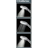 Primaster Handbrause 3 Strahlarten Water Move chrom-weiß wassersparend