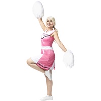 Funidelia | Cheerleader Kostüm rosa für Damen Cheerleader, American Football, Gymnasium, Berufe - Kostüm für Erwachsene & Verkleidung für Partys, Karneval & Halloween - Größe S - Rosa
