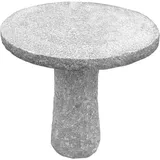 Dehner Gartentisch, rund, Ø ca. 75 cm, Höhe ca. 75 cm, Granit, grau