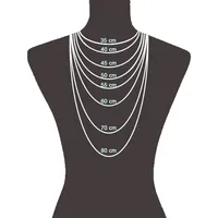 VIVANCE Venezianerkette 925 Silber Weiß