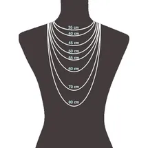 VIVANCE Venezianerkette 925 Silber Weiß