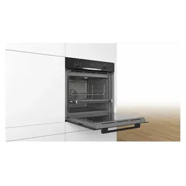 Bosch Herdset Bosch Backofen Dampfgarer mit Induktionskochfeld rahmenlos autark 60 cm - Schwarz