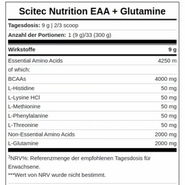 Scitec Nutrition EAA+Glutamine Cherry Lime Pulver 300 g