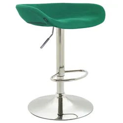 CLP Barhocker Anaheim Filz chrom/grün