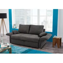 Jockenhöfer Schlafsofa Mikrofaser 2-Sitzer Grau