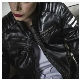 Segura Funky Lederjacke Schwarz/Weiß 46