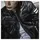 Segura Funky Lederjacke Schwarz/Weiß 46