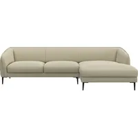 FLEXLUX Ecksofa Belle Designsofa, L-Form, B/T 288/149 cm, Skandinavisches Design, In hochwertiger Verarbeitung beige|braun