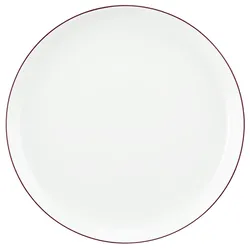 Speiseteller rund 26 cm - Seltmann Weiden Lido - Dekor V6 weinrot 10867 - 6 Stück