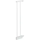 Relaxdays Türschutzgitter Verlängerung 14 cm, ohne Bohren, Treppenschutzgitter Erweiterung, Klemm-Türgitter, Stahl, weiß