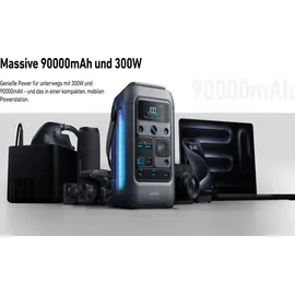 Anker SOLIX C300X DC Tragbare Powerstation 288Wh