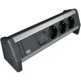 Bachmann Steckdosenleiste 3-fach Schwarz 1 St.