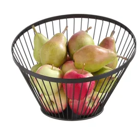 HENDI Obstkorb, abgerundet, ø150x(H)80mm, Schwarz