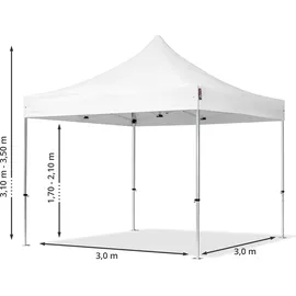 TOOLPORT Faltpavillon Professional ALU Pavillon Partyzelt in blau