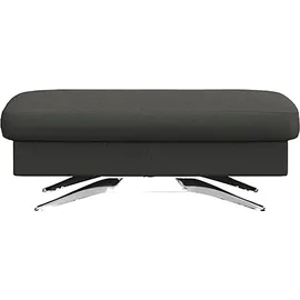 flexlux Pouf Glow Sitzhocker Leder 95 x 81 x 65 cm Grau