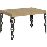 Itamoby Karamay Ausziehtisch 140/224x80cm Natur-Eiche mit anthrazitfarbenen Beinen