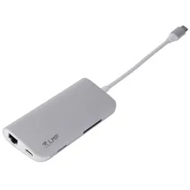 LMP 8 Port USB-C mini Dock silber