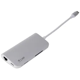 LMP 8 Port USB-C mini Dock silber