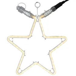 SYSTEM 24 LED Stern - H: 32cm - 60 warmweiße LED - koppelbar - ohne Trafo