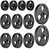 Marbo Sport Tri-Grip gummierte Guss Hantelscheiben-Set Gewichte mit ø30/31 mm Bohrung | Set 29 kg 2x5kg+6x2,5kg+4x1kg