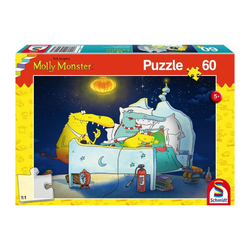 Schmidt Spiele Puzzle Molly Monster bekommt ein Geschwisterchen 60 Teile, 60 Puzzleteile bunt