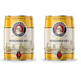 Paulaner Original Münchner Hell Partyfass•Helles Bier spritzig-mild•DOSE(1x5l) (Packung mit 2)