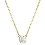 Swarovski Constella pendant, Round cut, White, Gold-tone plated