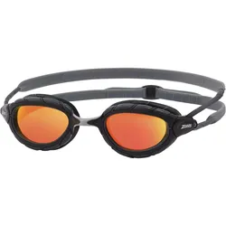 ZOGGS Predator Titanium Brille in grey black-mirrored orange, Größe REGULAR - grau