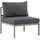 gardenson Loungesessel Copacabana Grau/Grün 70 x 65 x 74 cm