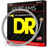 DR Strings Hi-Beam MR6-30 – E-Bass Saiten, 6-Saiter Set, Edelstahl, Rundkern, Medium 30-125