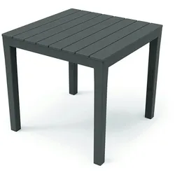 Mojawo Gartentisch Anthrazit 78x78x72cm Holz-Optik