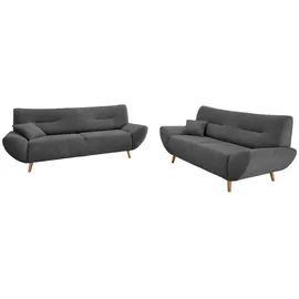 MID.YOU Couch Chenille 2-Sitzer Anthrazit