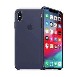 Apple iPhone XS Max Silikon Case mitternachtsblau
