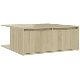 furnicato Couchtisch Sonoma-Eiche Braun 80 x 31 x 80 cm